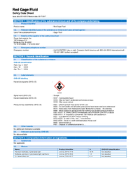 Thumbnail of document Data Sheet - A-101/2/3/4 Red Gage Fluid